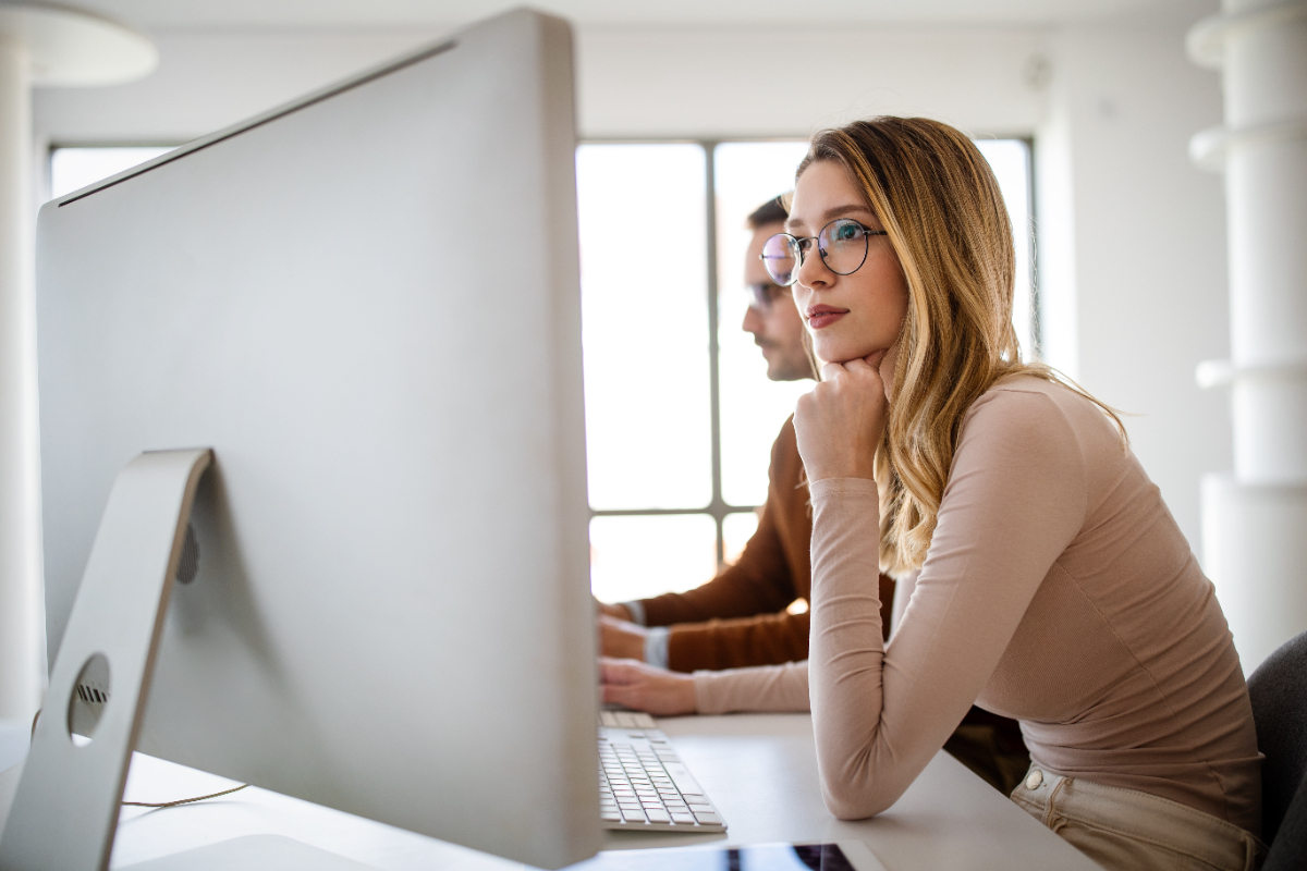 candidate passant un test psychotechnique